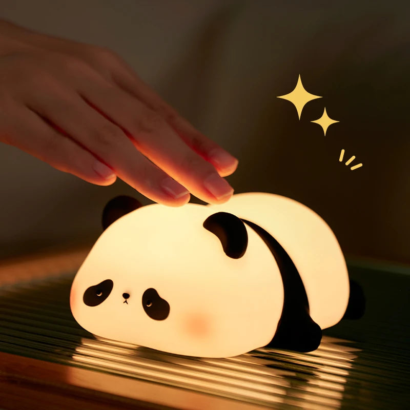 🐼🌙 Sweet Dreams Light – Soft Silicone Animal Night Lamp for Kids 💡🧸 - ThiGui