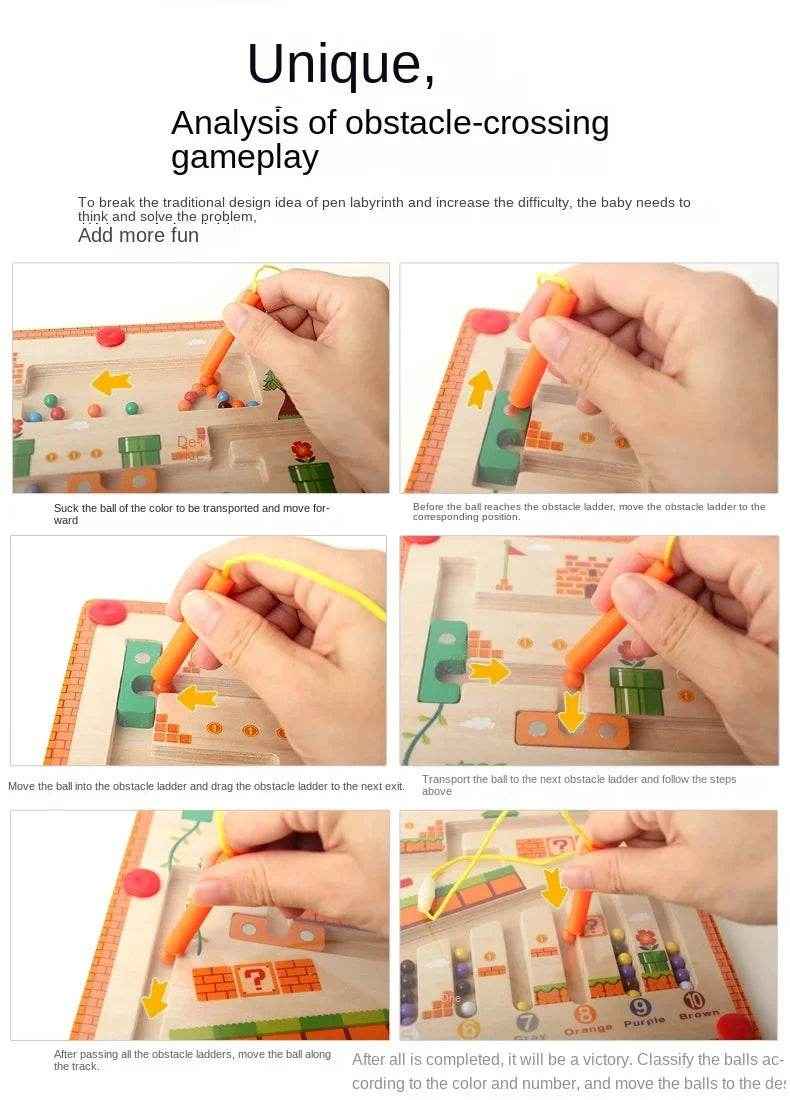 💡Montessori Magnetic Maze – A Colourful Puzzle Adventure for Clever Little Fingers - ThiGui