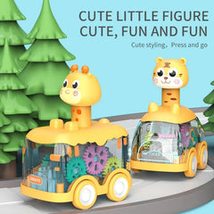 🚗🧩 Press & Go Gear Cars – Fun-Powered Motion with Animal Puzzle Magic! 🦁💨 - ThiGui