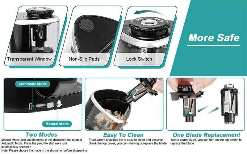 🖍️ Electric Pencil Sharpener That Makes Life Easier for Boys and Their Mums! - ThiGui