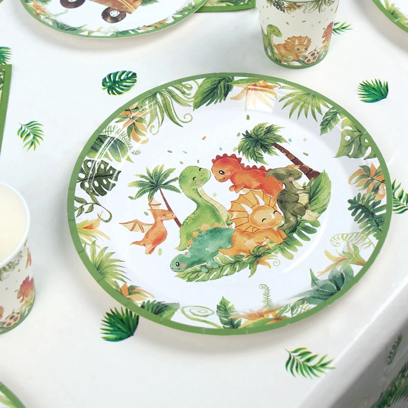 🦖 Roarsome Dino Tableware Set – Make His Birthday Wild & Easy! 🎉🍽️ - ThiGui