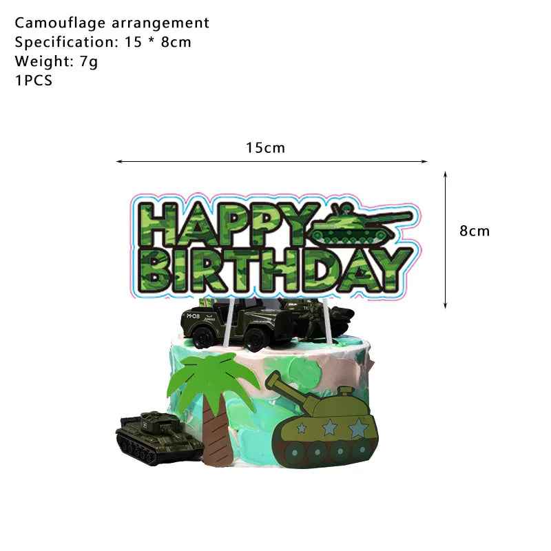 🪖The Ultimate Camouflage Party Set – Turn Your Boy's Birthday Into an Army Adventure! - ThiGui