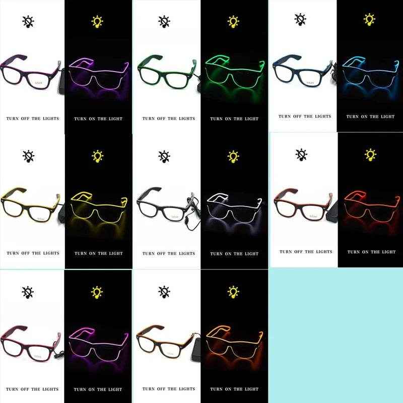 💫Glow Party Magic! Light-Up Neon Glasses for Boys Who Love to Shine - ThiGui