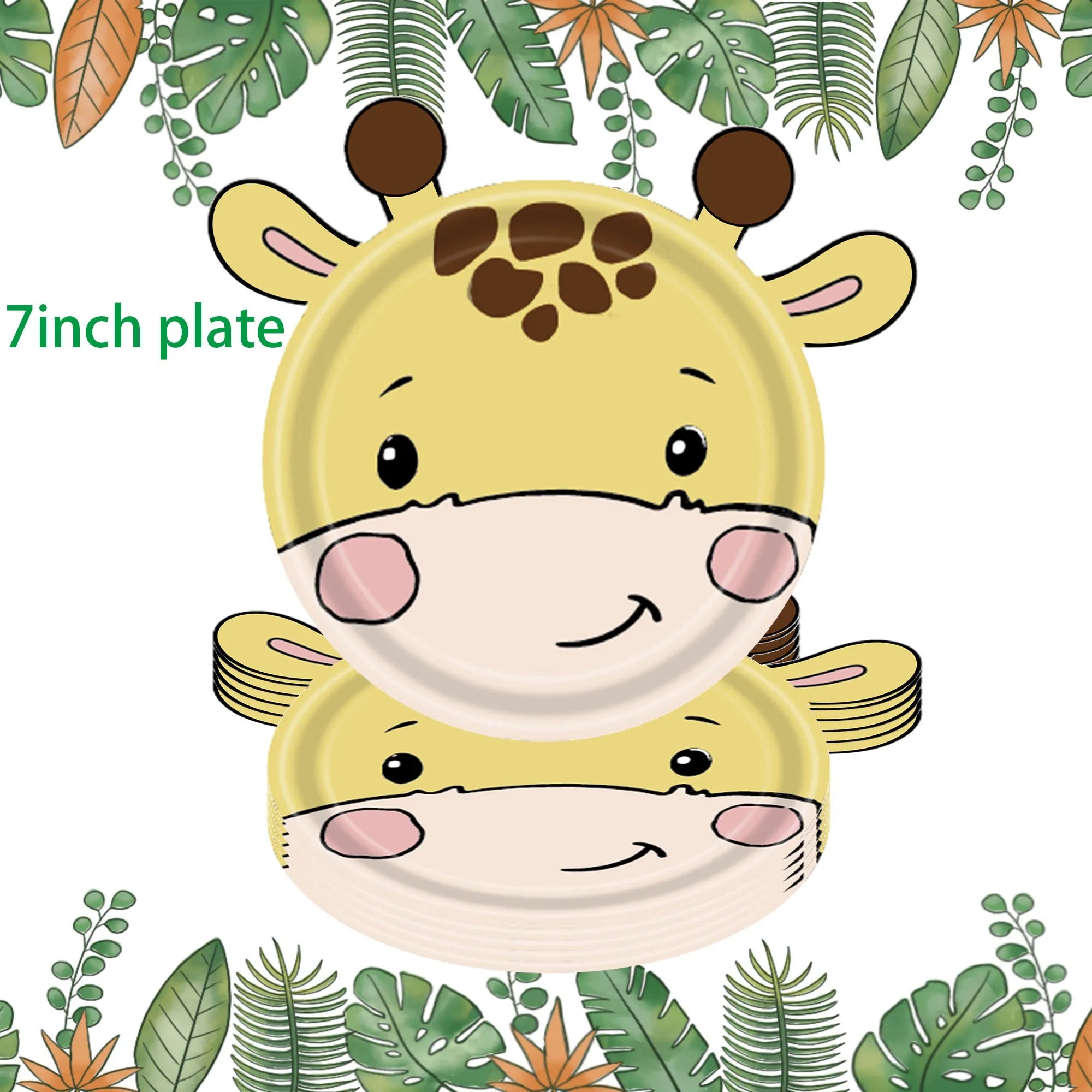 🦁🦓 Jungle Safari Party Tableware – Wild Fun for Little Explorers! 🎂🐘 - ThiGui