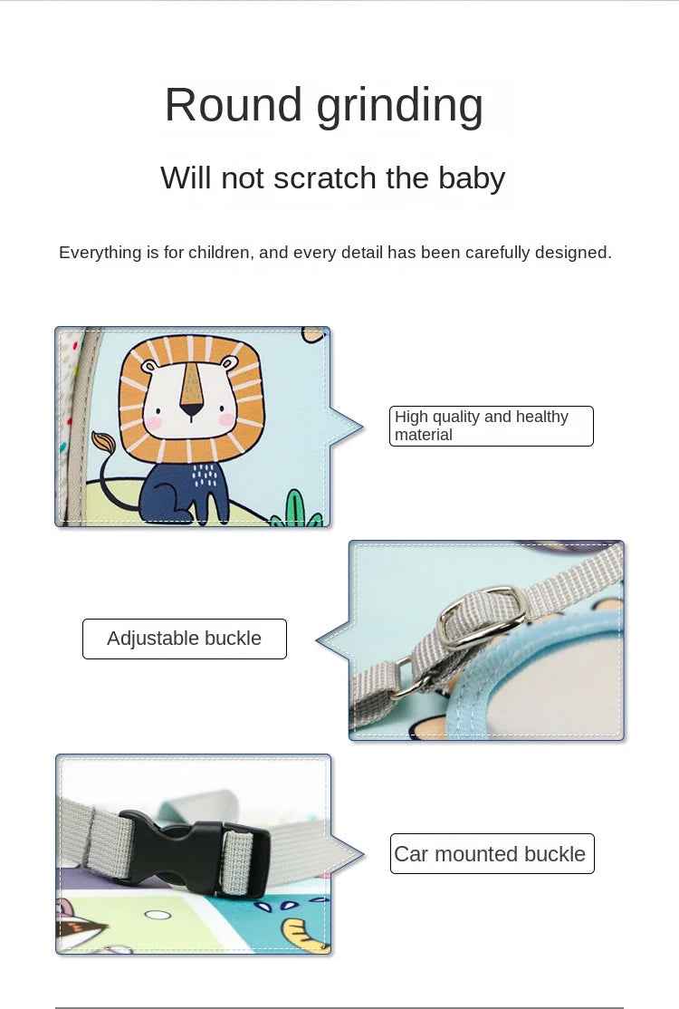 🍼 Car Seat Activity Toy – Kick, Grab & Explore on the Go! 🚗🎠 - ThiGui