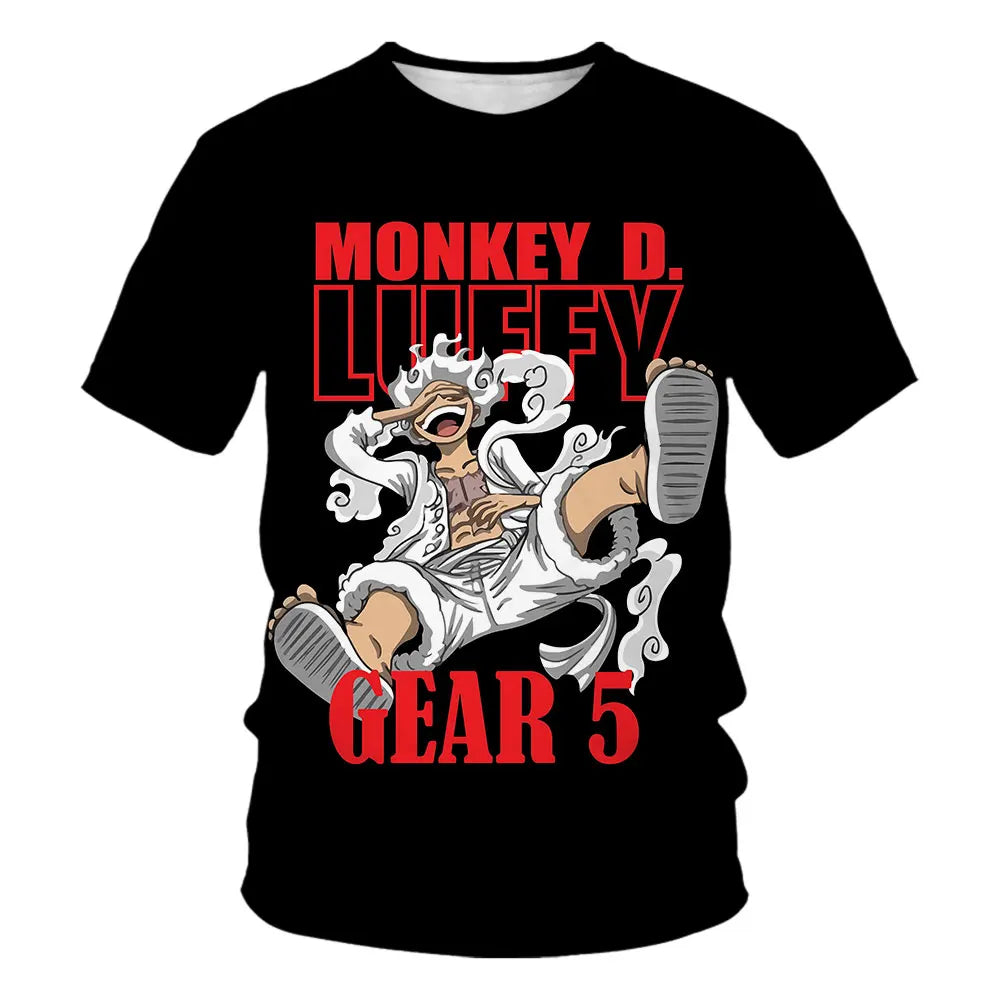 ⚓🔥 Cool Pirate Energy Boys T-Shirt – Luffy Adventure Summer Tee 🔥⚓ - ThiGui