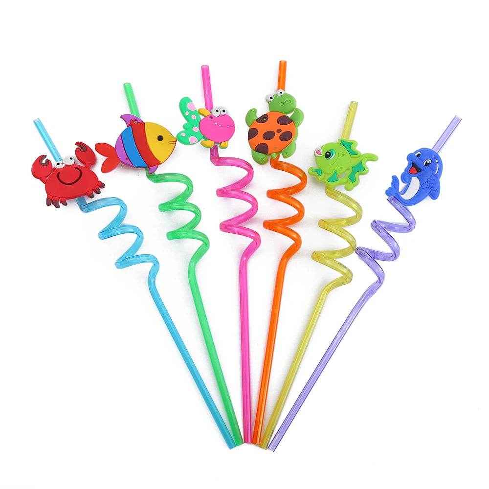 🐳 Sip, Smile & Splash – Reusable Ocean Animal Straws That Make Every Drink a Party! - ThiGui