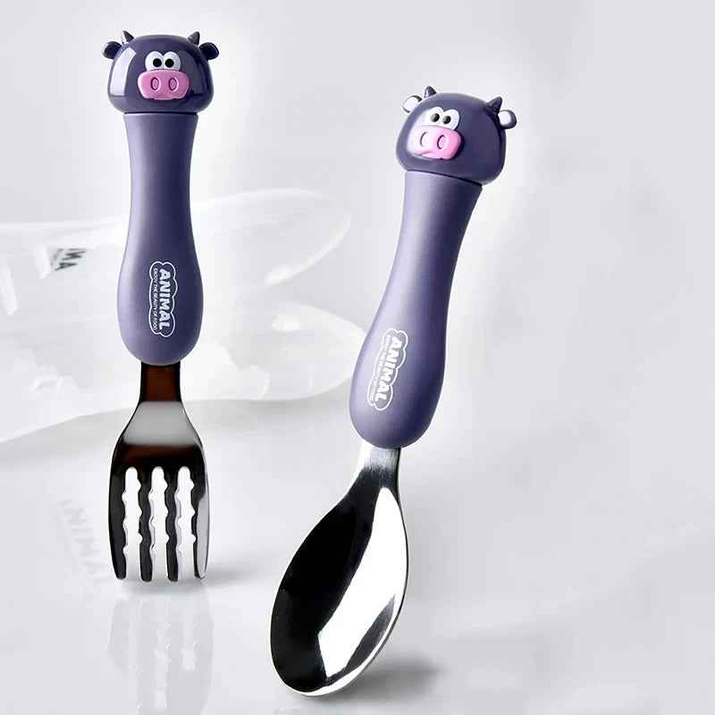 🧊Adorable Animal Cutlery Set – Make Mealtimes Fun & Easy for Little Ones! - ThiGui