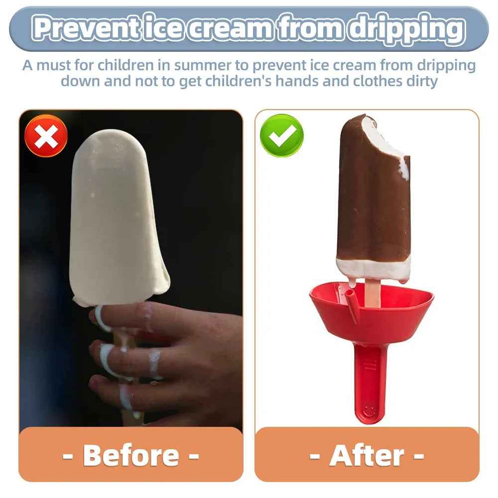 🌞 No-Mess Popsicle Holder with Straw – Summer’s Best Friend for Sticky-Free Fun! 🍦 - ThiGui