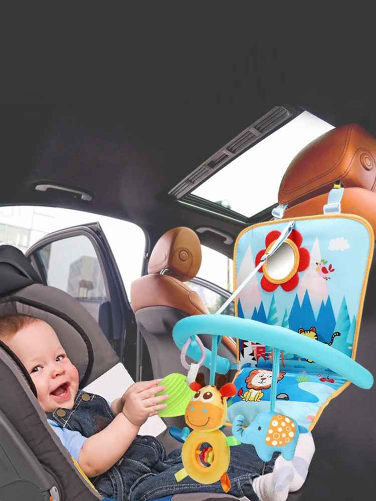 🍼 Car Seat Activity Toy – Kick, Grab & Explore on the Go! 🚗🎠 - ThiGui
