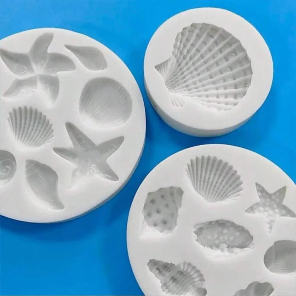 🐚 Bake Like a Beachy Dream – Silicone Shell & Conch Mould Set for Sweet Creativity! 🧁🌊 - ThiGui