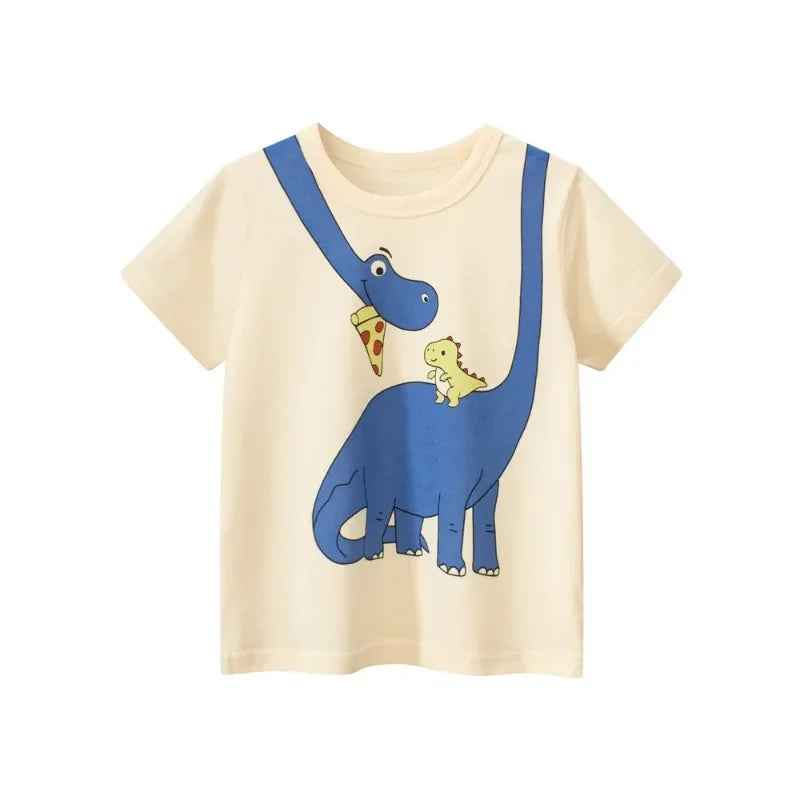 🦖 Roarsome Summer Style for Little Explorers! Dino-Mite Summer T-Shirt for Boys – Cool, Comfy & Full of Roar! - ThiGui
