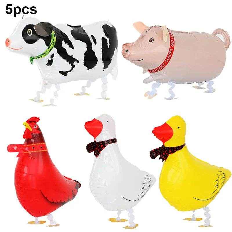 🎈Adorable Walking Farm Animal Balloons – The Party Hit Every Little Boy Will Love! - ThiGui