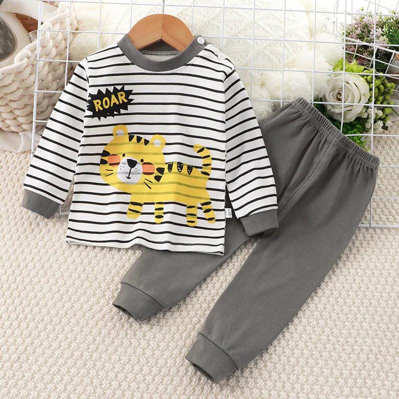 🌙Adorable Cartoon Baby Pajama Set – Snug, Soft & Super Cute! 💤 - ThiGui