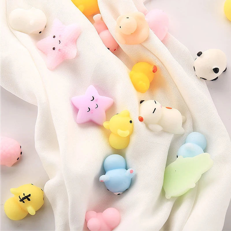 🐾 50-Pack Mini Mochi Squishies – Kawaii Stress-Relief & Party Fun for Kids! 🎁💖 - ThiGui