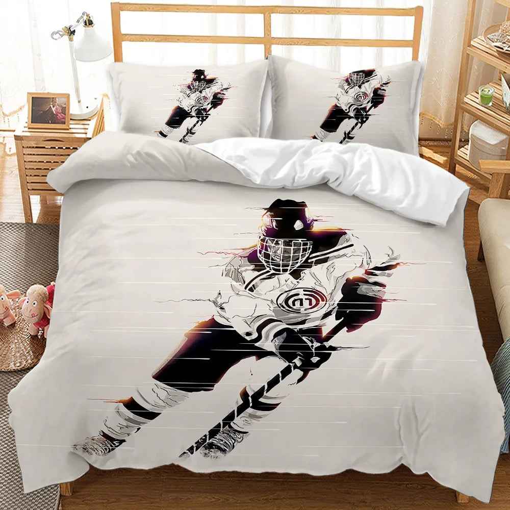 🏒 Ice Hockey Hero Duvet – Cool & Sporty Bedding for Boys Who Love the Game! - ThiGui