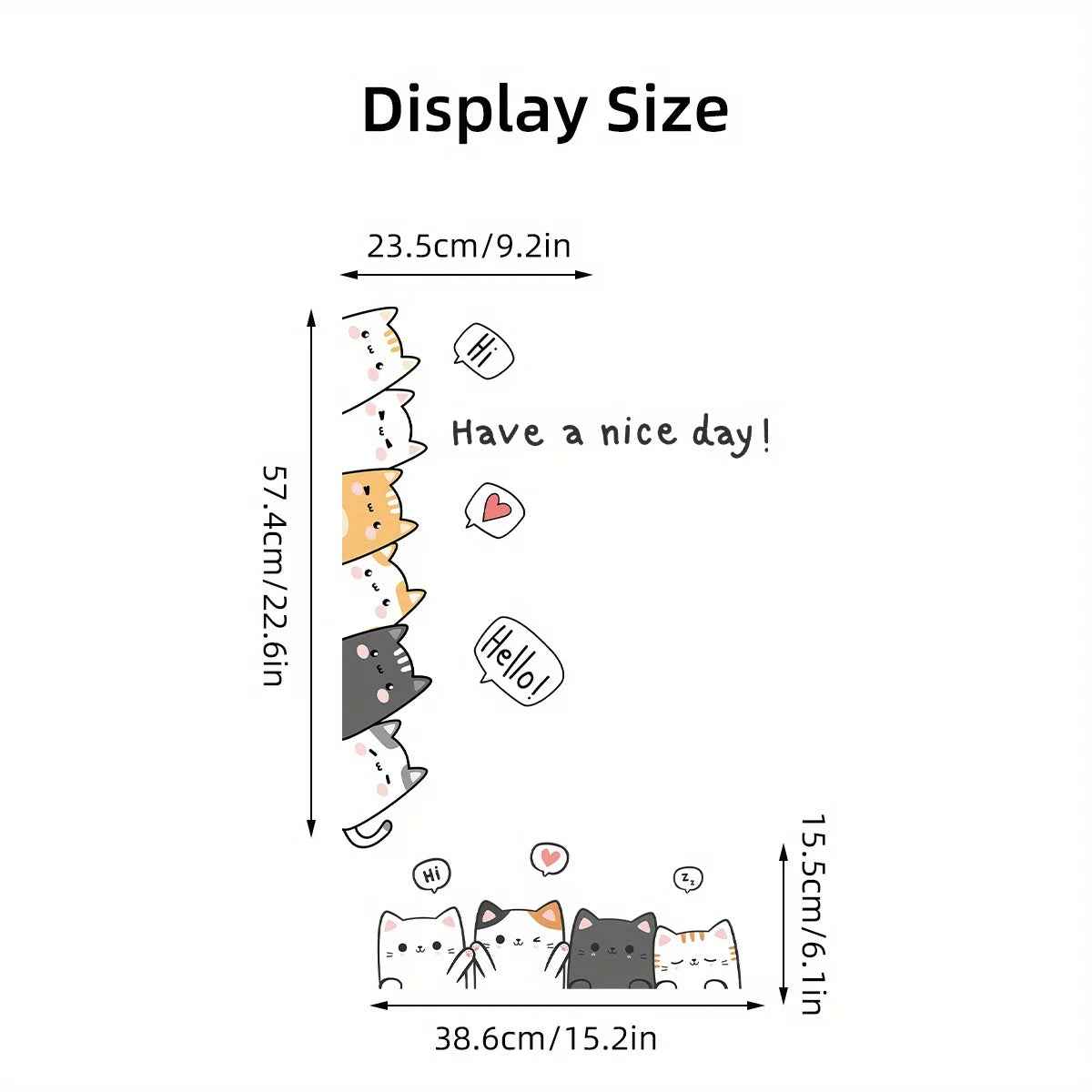 Sweet Cat Wall Stickers – Bring Cuddly Charm to Your Child’s Room! - ThiGui