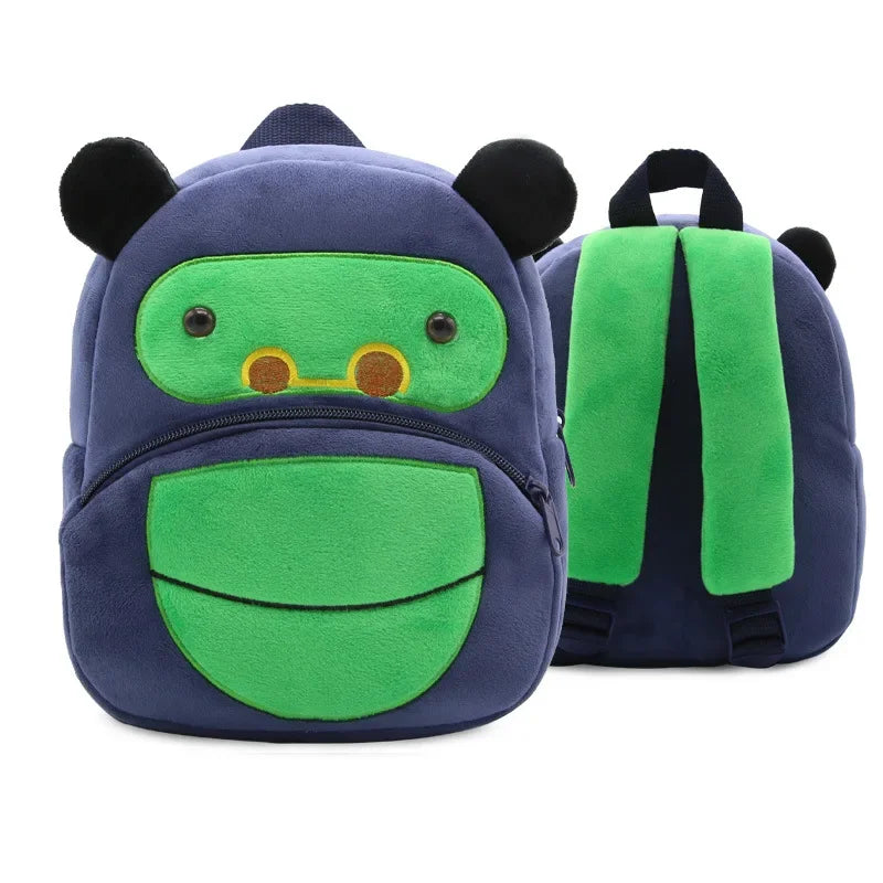 🦁 Cuddly Animal Backpack – Soft Plush Bag for Little Adventures! 🎒💛 - ThiGui