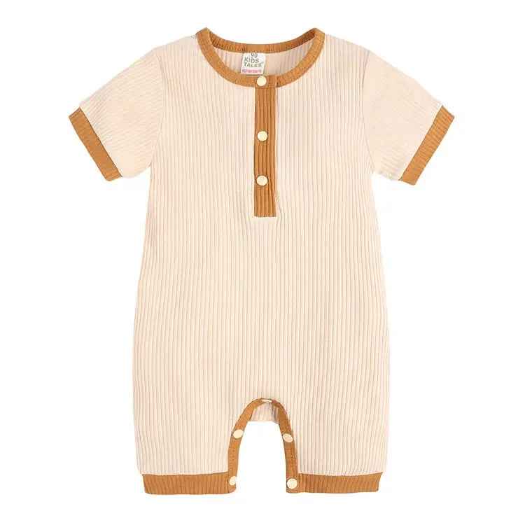 🌞 Cotton-Linen Baby Romper – Breezy Summer Comfort for Boys 3–18 Months 🧺💙 - ThiGui