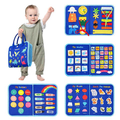 🧠Zip, Snap & Learn – Montessori Busy Board for Little Hands On the Go! - ThiGui