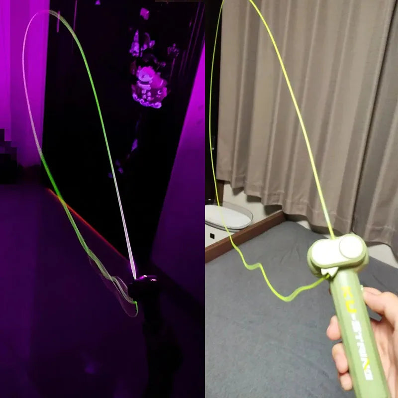🌈 Light-Up String Launcher Toy 🚀 | Glow-in-the-Dark Fun for Little Explorers! 🎇🎯 - ThiGui