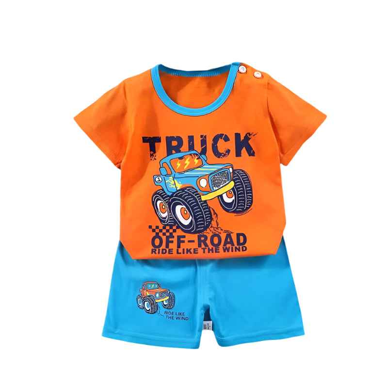 🌿Cool Cotton Summer Set for Little Adventurers – Comfy, Cute & Ready for Play! - ThiGui