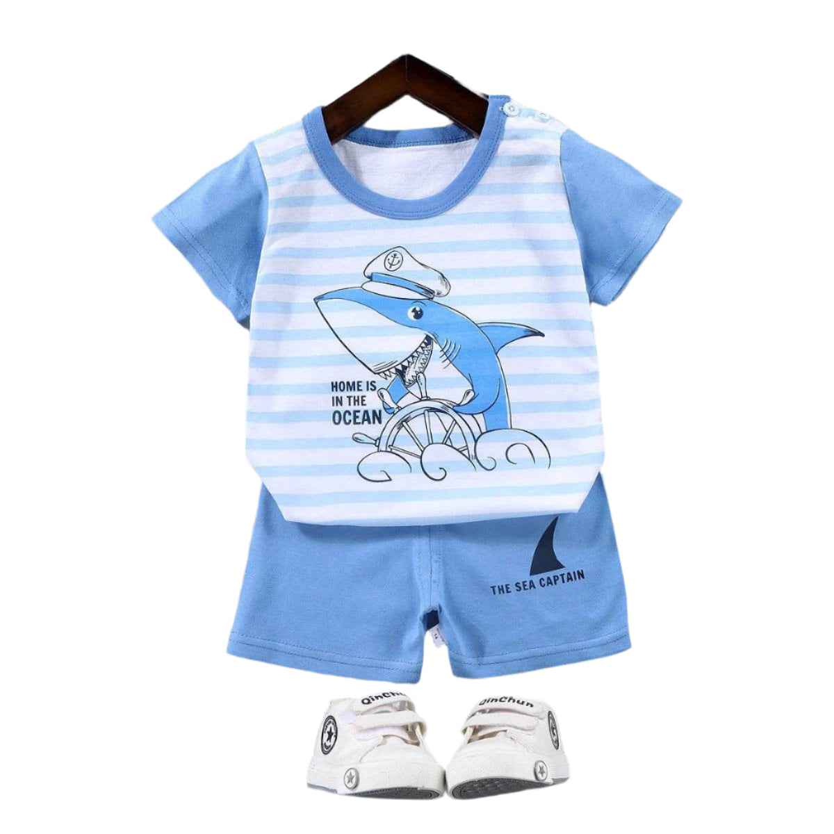 🌿Cool Cotton Summer Set for Little Adventurers – Comfy, Cute & Ready for Play! - ThiGui