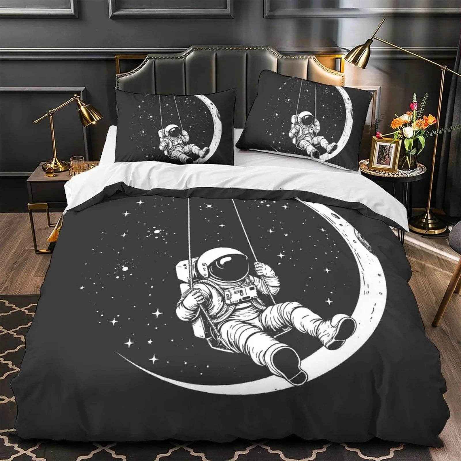 🚀 Astronaut Adventure Duvet – Make Bedtime a Space Mission! - ThiGui