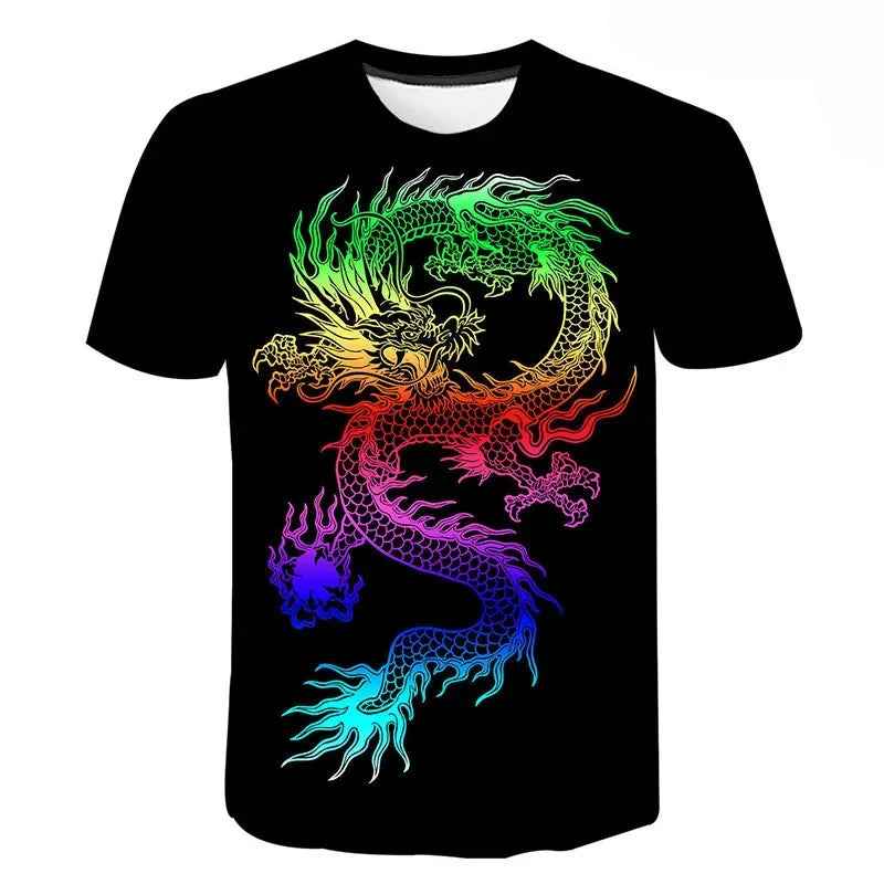 👕Roaring Style! 3D Dragon T-Shirt for Little Adventurers - ThiGui