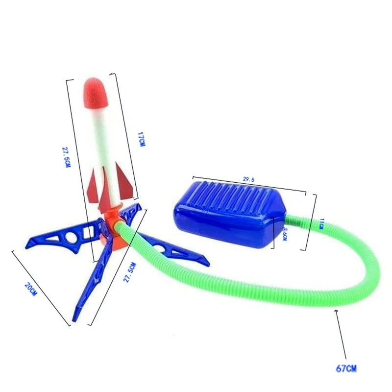 🦶🚀 Jump, Stomp & Launch! Air Rocket Launcher Set for Kids – Outdoor Energy Fun 🎯🌤️ - ThiGui