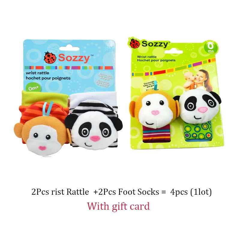 🐾 Sensory Fun for Tiny Toes & Wrists – Baby Rattle Socks & Bands! 🎶🧦 - ThiGui