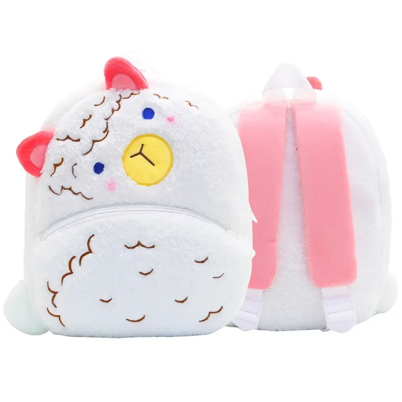 🦁 Cuddly Animal Backpack – Soft Plush Bag for Little Adventures! 🎒💛 - ThiGui