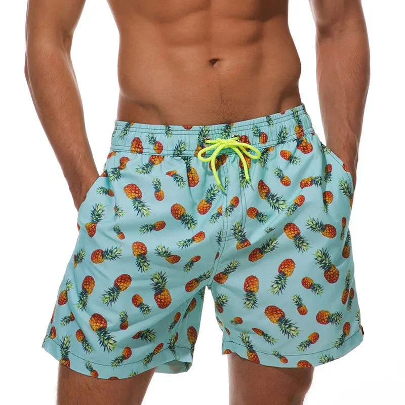 🌴 Tropical Fun for Little Explorers! Boys' Flamingo Print Swim Shorts 🏖️ - ThiGui