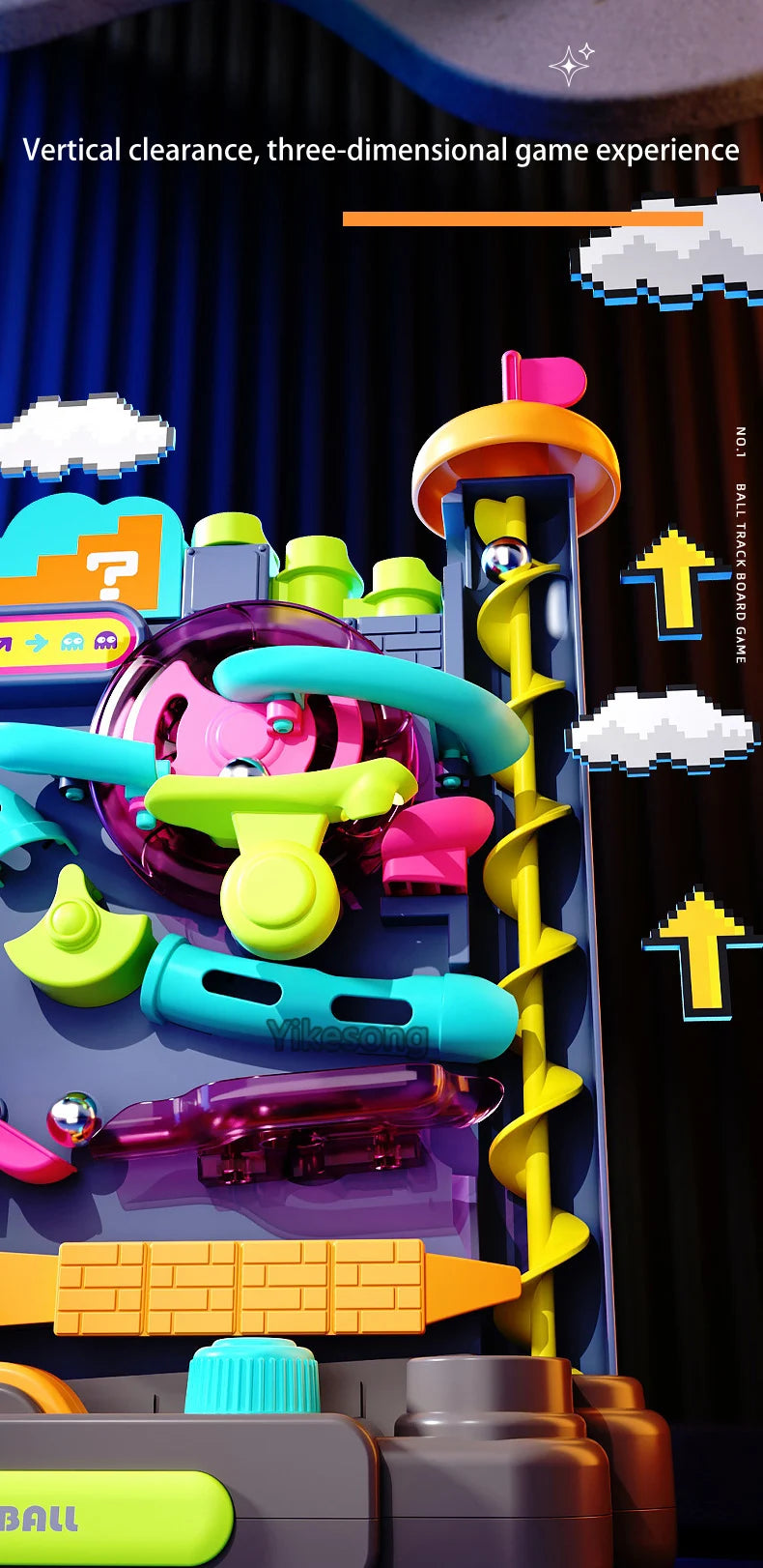 🧠🎢 Montessori Ball Track Adventure – Multi-Layer Rolling Fun for Growing Minds! 🔧👦 - ThiGui