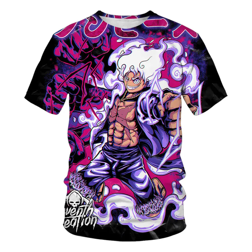 ⚓🔥 Cool Pirate Energy Boys T-Shirt – Luffy Adventure Summer Tee 🔥⚓ - ThiGui
