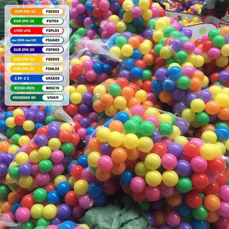 🧸100 Colorful Soft Ocean Balls – Perfect for Pool, Bath & Play Tent Fun! - ThiGui