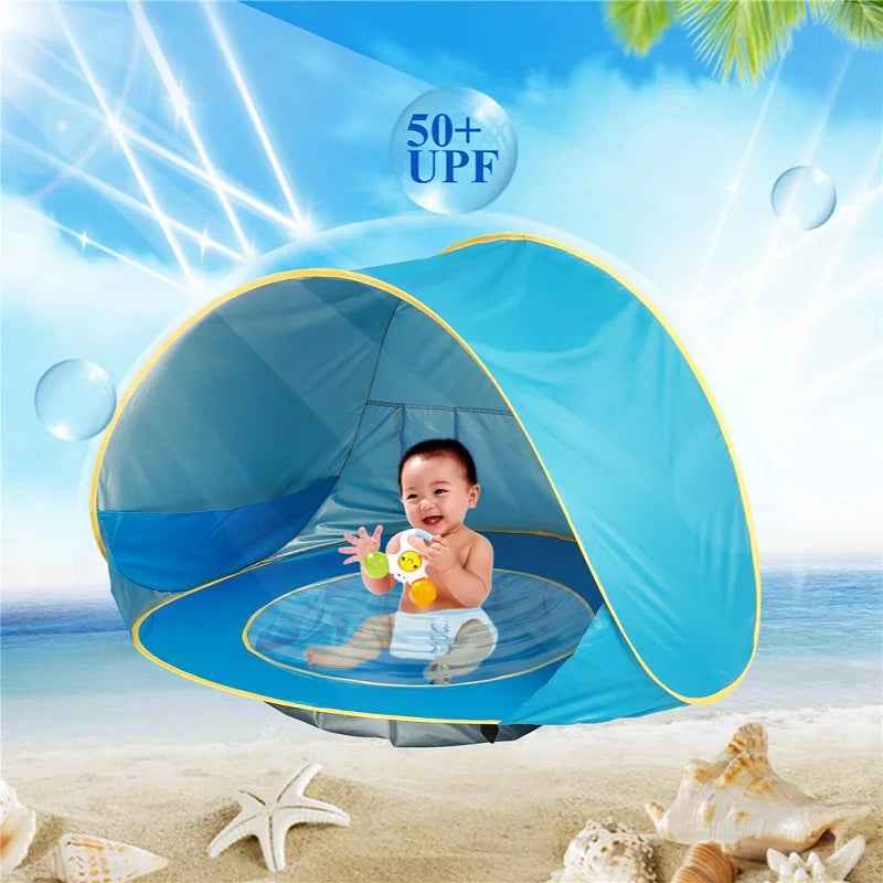 🌞Baby Beach Tent with Mini Pool for Boys Who Love to Splash and Chill Under the Sun - ThiGui