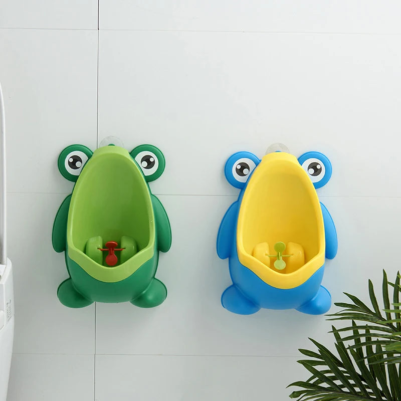 🐸 Froggy Fun Toilet Trainer – Wall-Mounted Urinal for Little Boys 🚽💦 - ThiGui