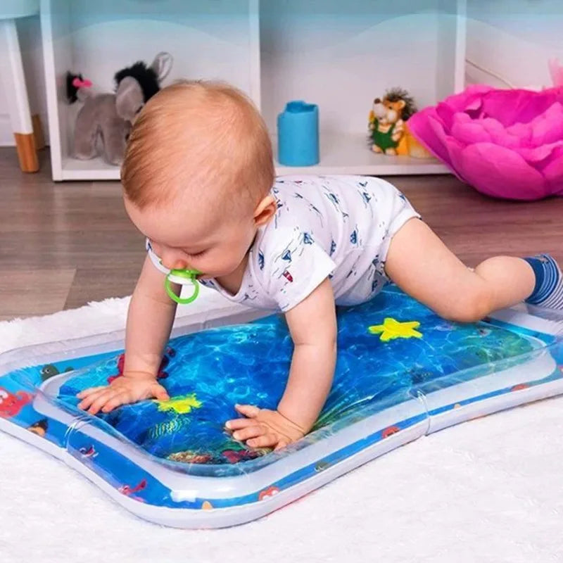 💧 Baby Water Play Mat – Inflatable Tummy Time Fun for Little Explorers! 🐢🌞 - ThiGui