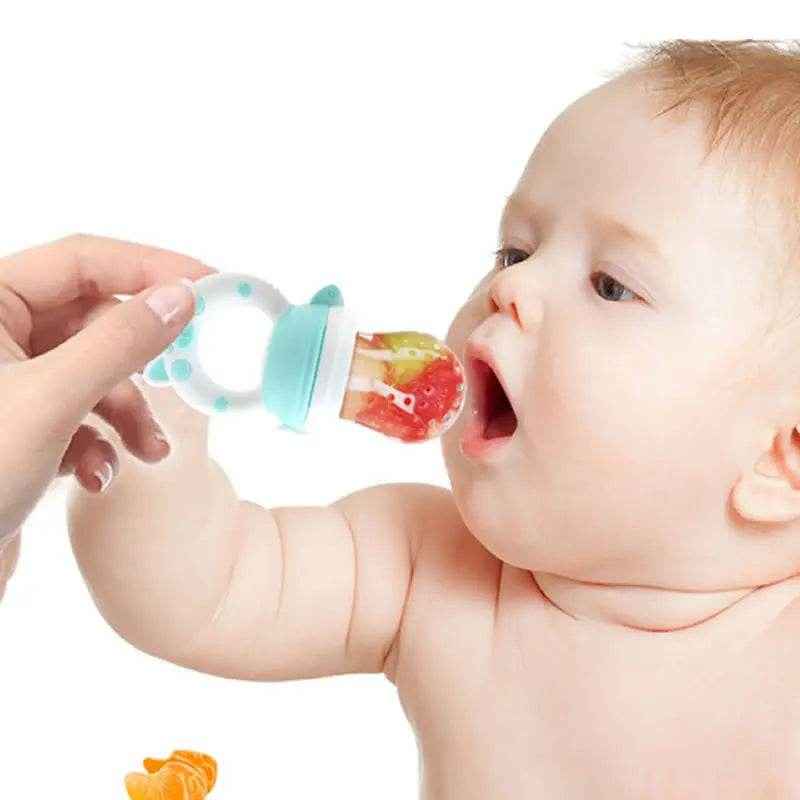 🥄Silicone Baby Feeder Spoon and Fruit Pacifier for Boys Starting Solids and Teething in Style - ThiGui