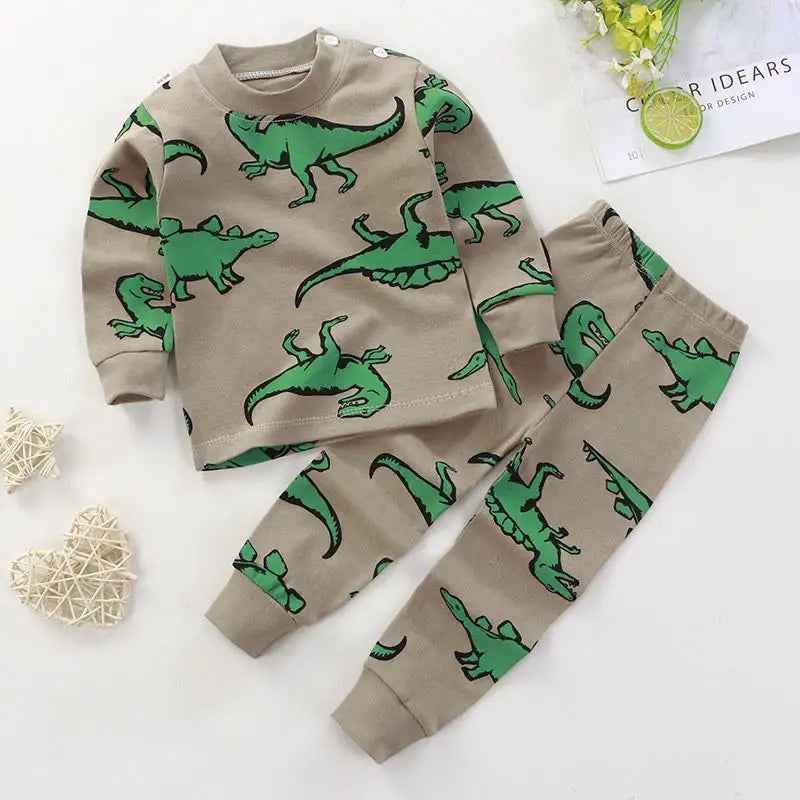 🧒 Cartoon Pajama Outfit – Comfy Day & Night Wear for Busy Toddlers! 🌟👕 - ThiGui