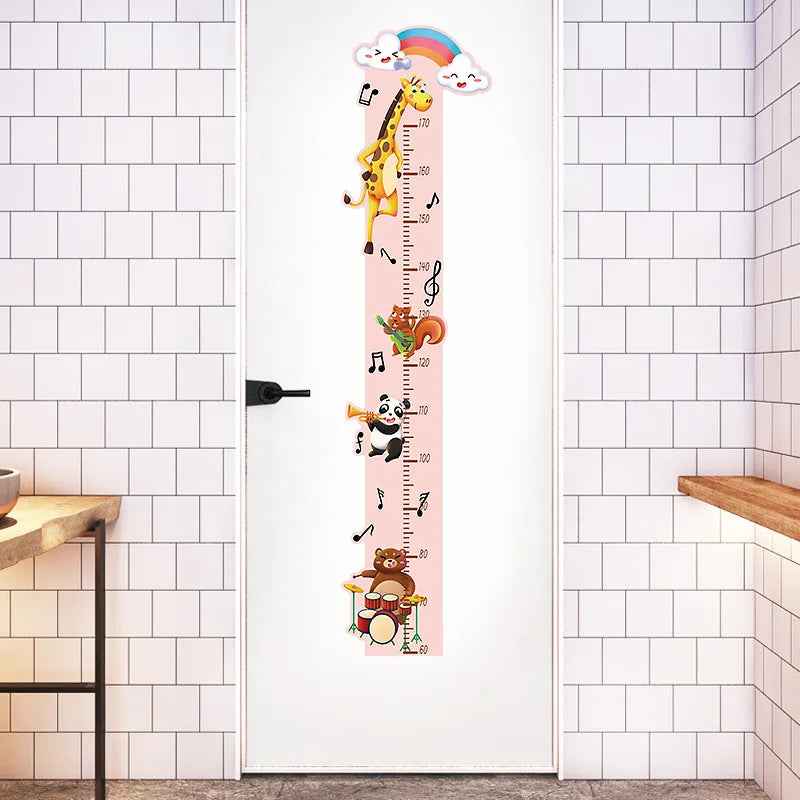 Watch Me Grow! Cute Animal Height Chart Wall Sticker for Boys’ Rooms - ThiGui