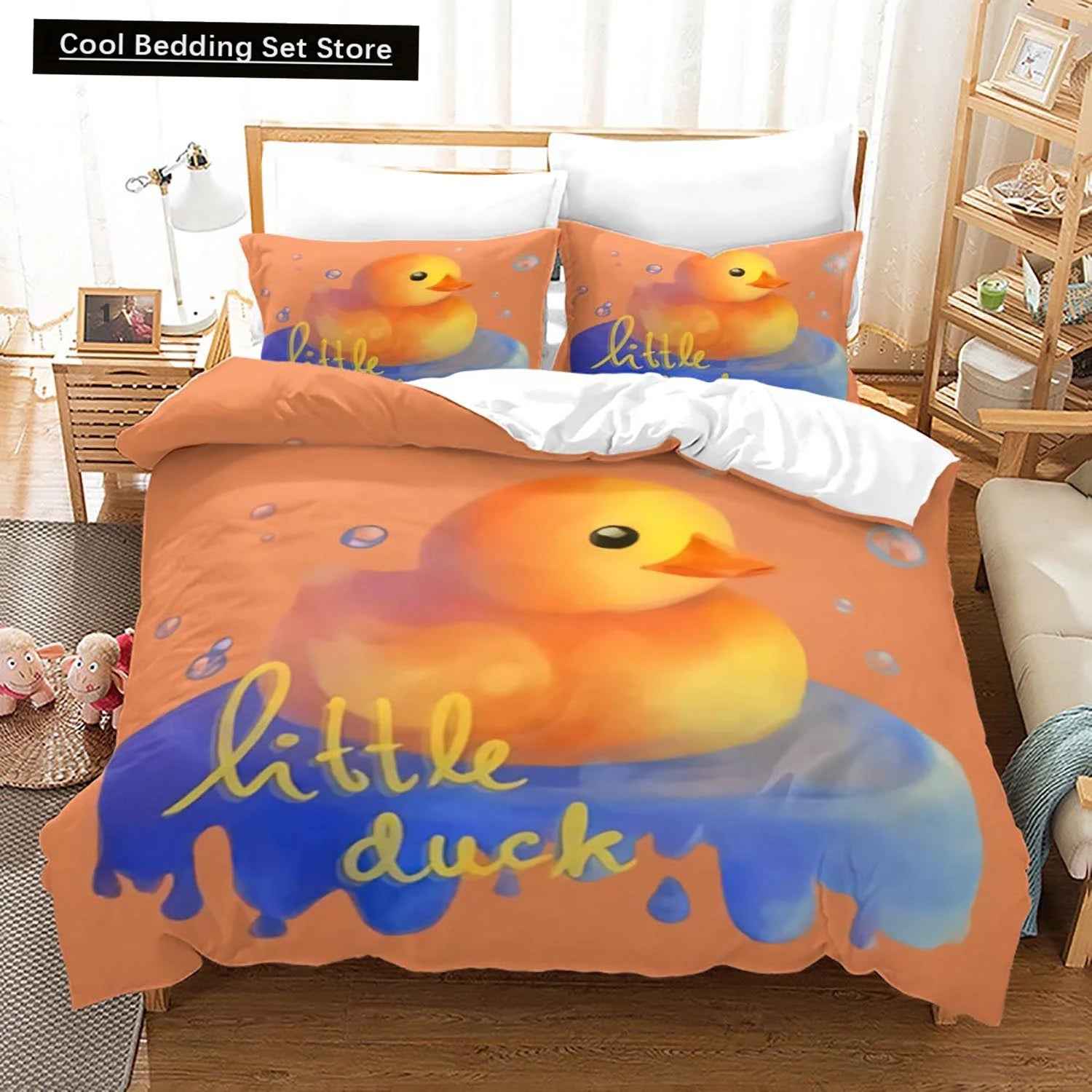 💛Adorable Yellow Duck Bedding Set for Kids & Grown-Ups! - ThiGui