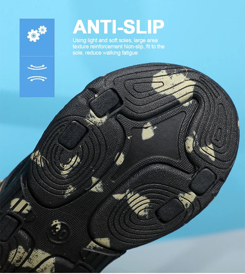 🏖️ Adventure-Ready! Camouflage Summer Sandals for Active Boys 👣💥 - ThiGui