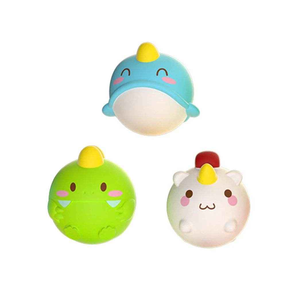 🐳LED Light Up Toys Baby Cute Animals Bath Toy Swimming Water Soft Rubber Float Induction Luminous Duck for Kids Play Funny Gifts - ThiGui