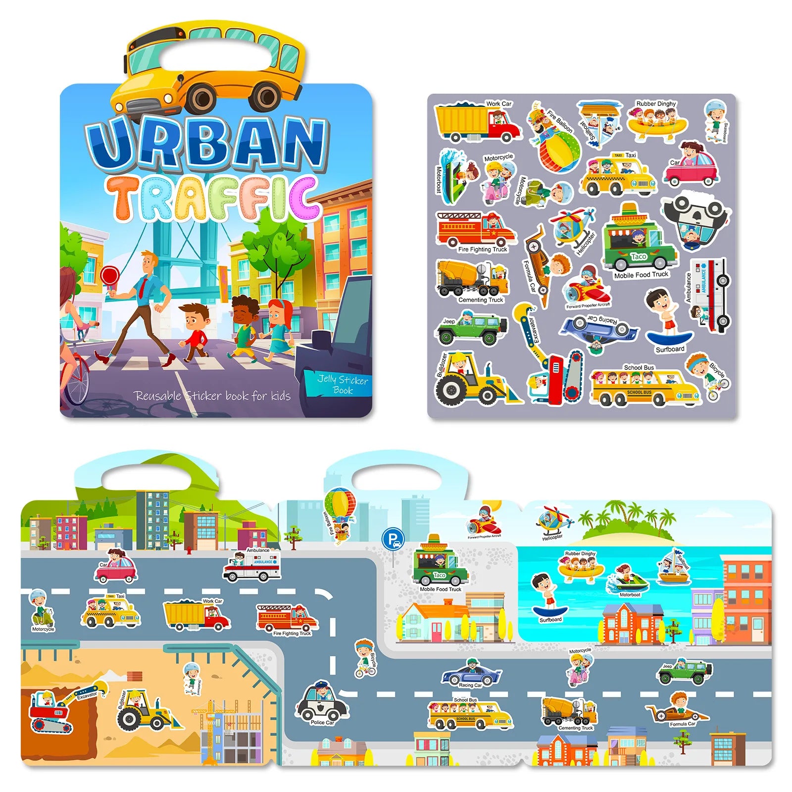🎨Reusable Animal Scene Sticker Book – Endless Imaginative Fun! 📚✨ - ThiGui