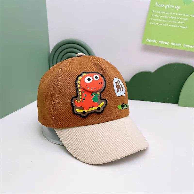🧢Roarsome Dino Cap – The Comfy, Cool Hat Every Little Explorer Needs This Summer! - ThiGui