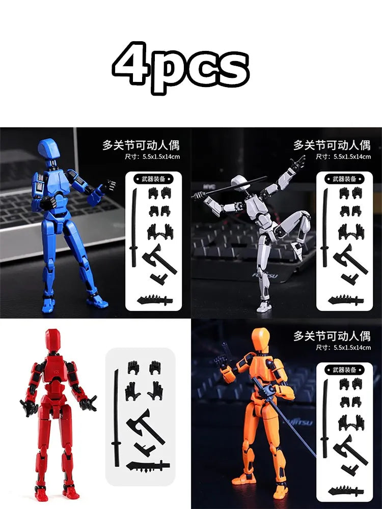 🦸‍♂️ Light-Up Titan Warriors! T13 Action Figures 🔦 | Pose, Play & Battle with Glowing Heroes - ThiGui