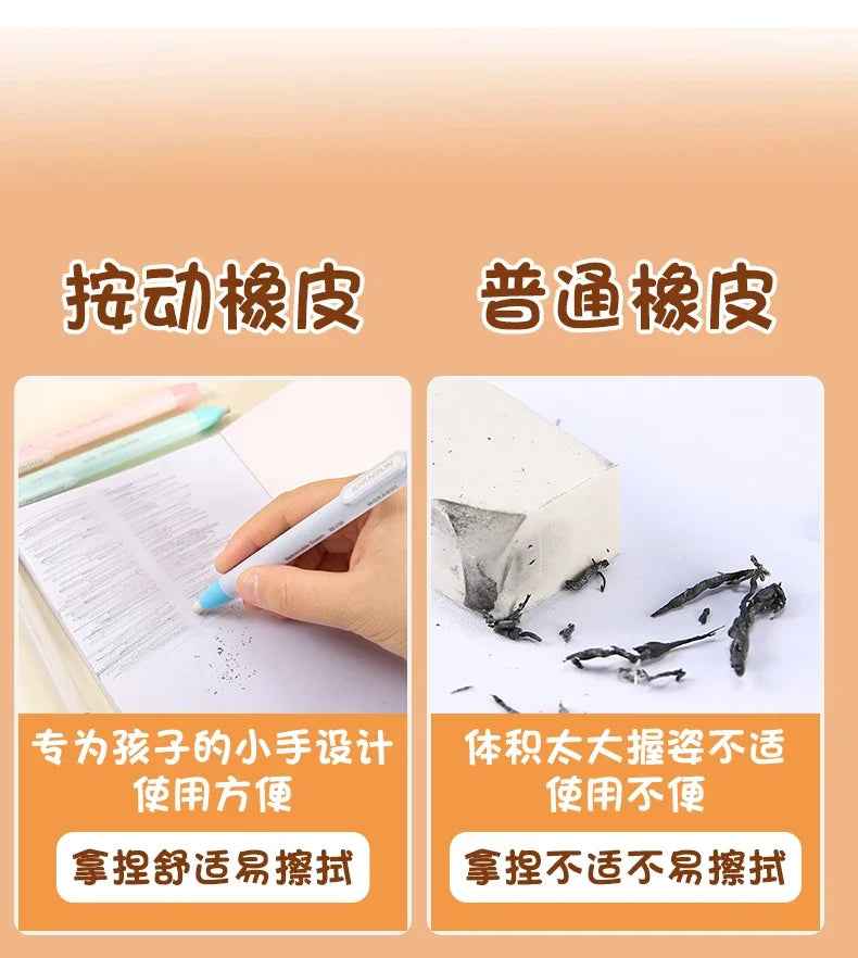 Retractable Pencil Eraser Pen Supplies - ThiGui