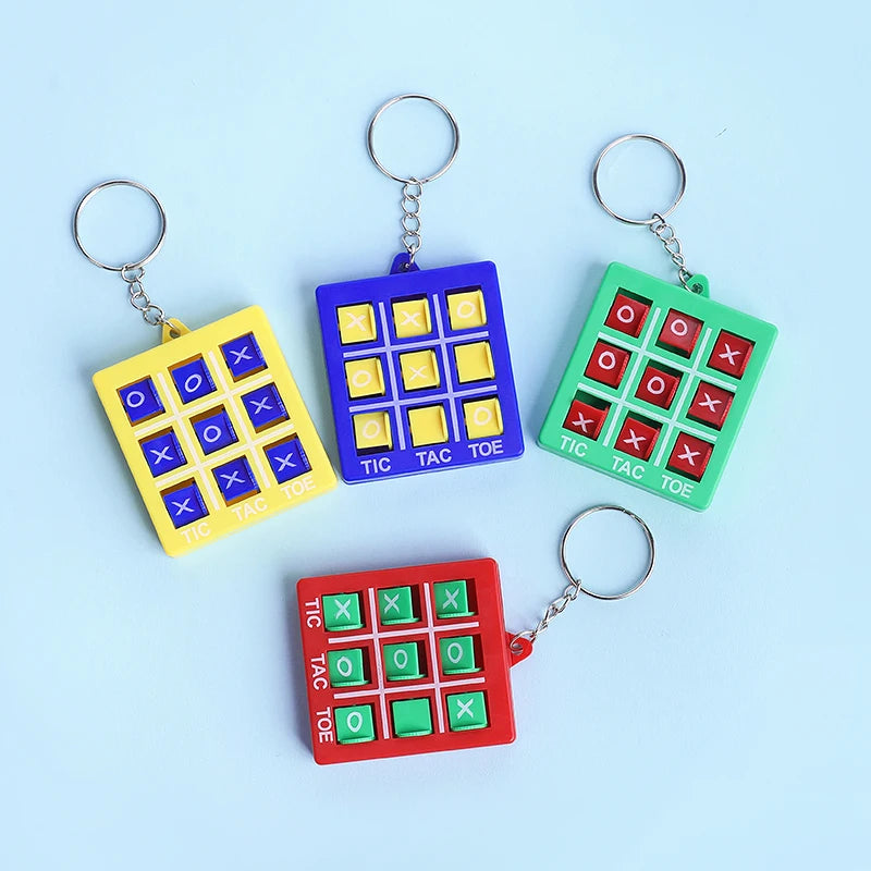 🎒🎯 Mini Tic Tac Toe Game Keychains – Pocket-Sized Fun for Smart Little Minds! 🧠✨ - ThiGui